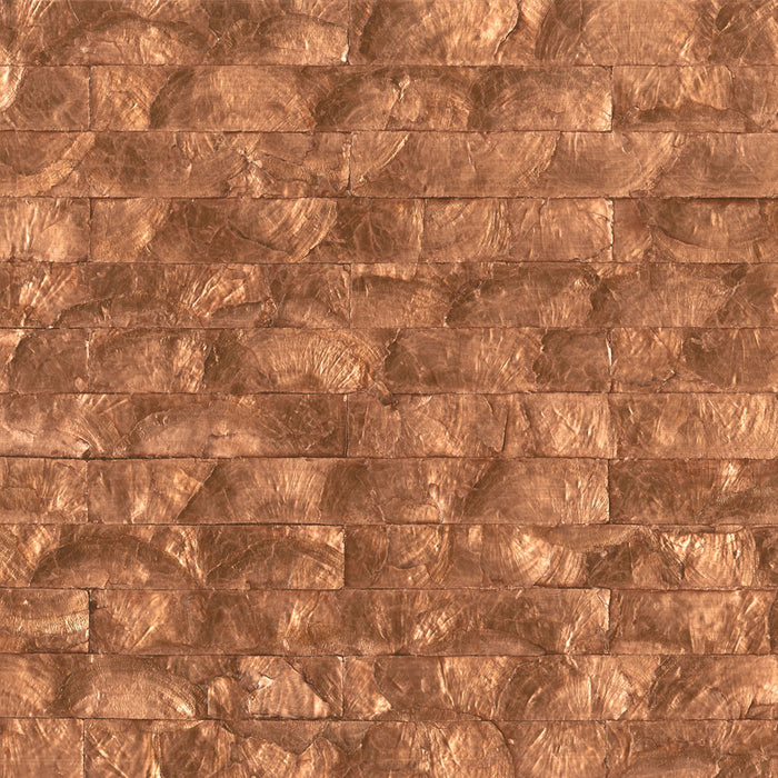 Maya Romanoff Mother of Pearl Fire Coral Wallpaper MR-MP-22