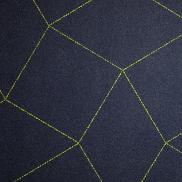 Maya Romanoff Cozy Day Dreamer Peacoat w/Chartreuse Wallpaper MR-CZ-5511-C