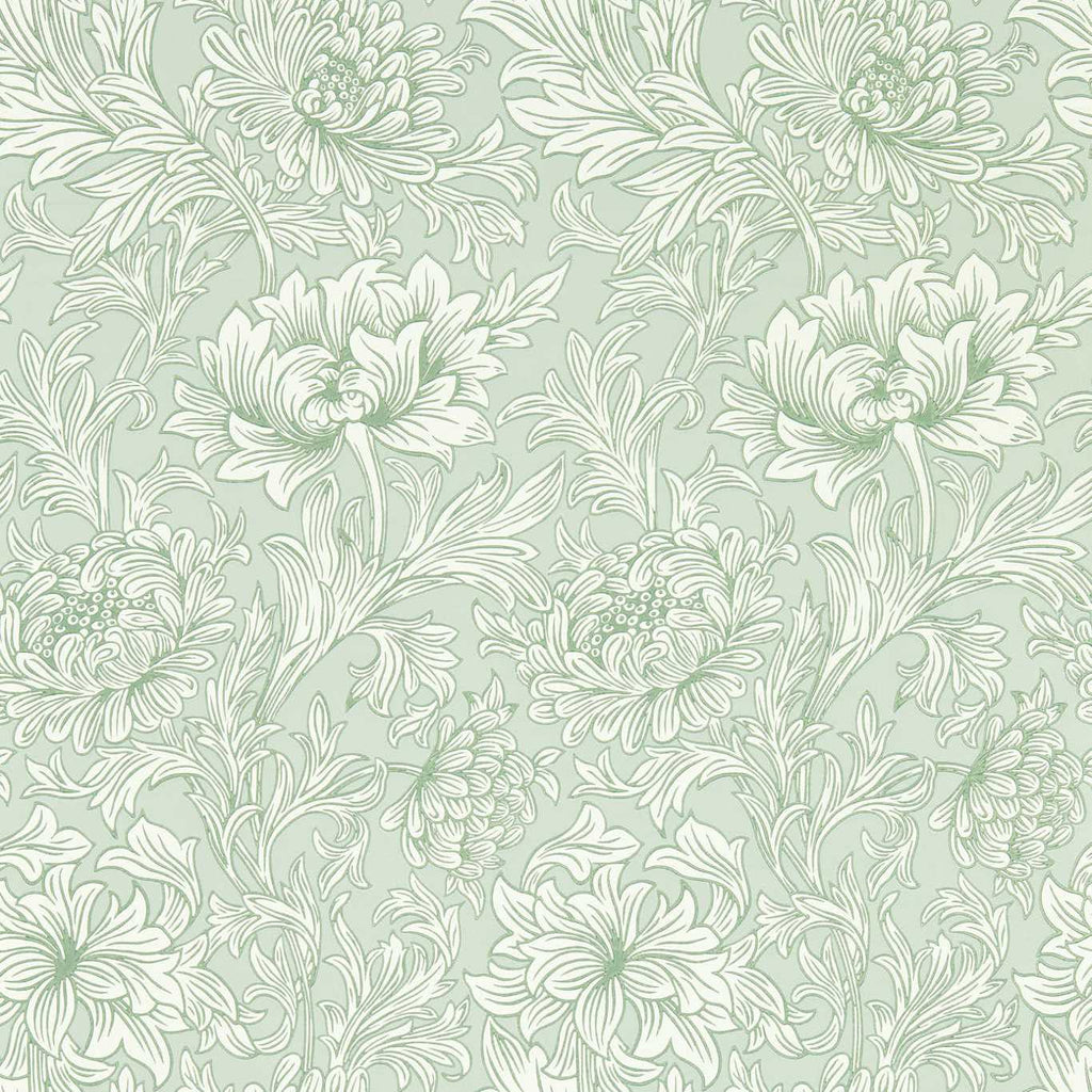 Английские обои Chrysanthemum Toile by Morris & Co