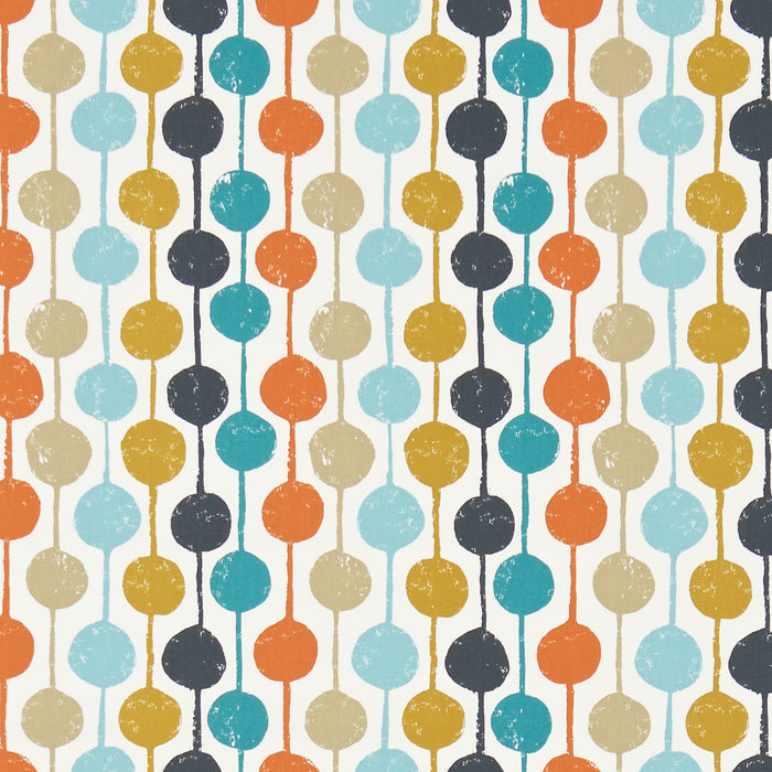 Scion Taimi Sulphur/Tangerine/Kingfisher Fabric NFIK120363.SCN.0