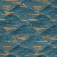 Brunschwig & Fils La Brume Teal Wallpaper P8020105.35.0