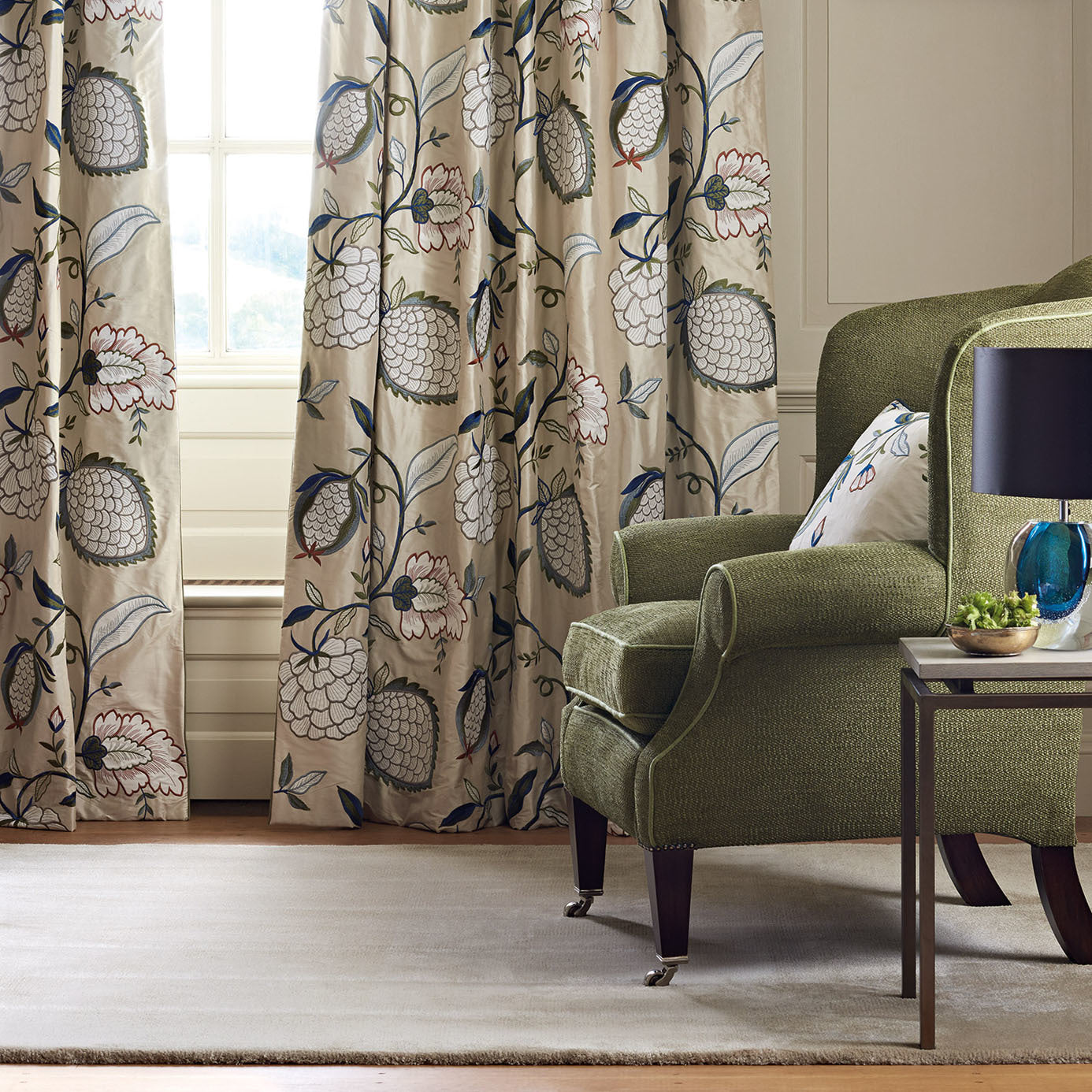 Zoffany Pomegranate Tree Sienna 332345 Fabric ZWIN332345