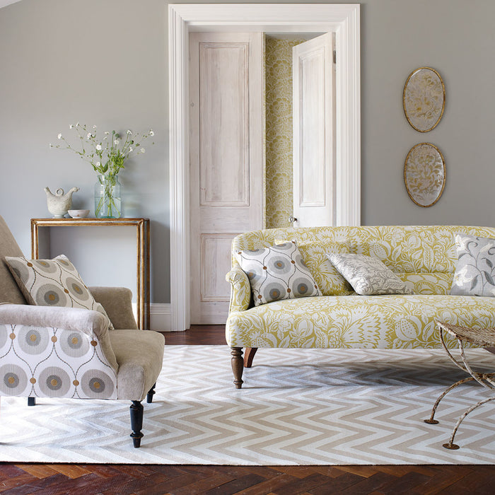 Sanderson Starla Pewter/Gold 235251 Fabric DSOH235251