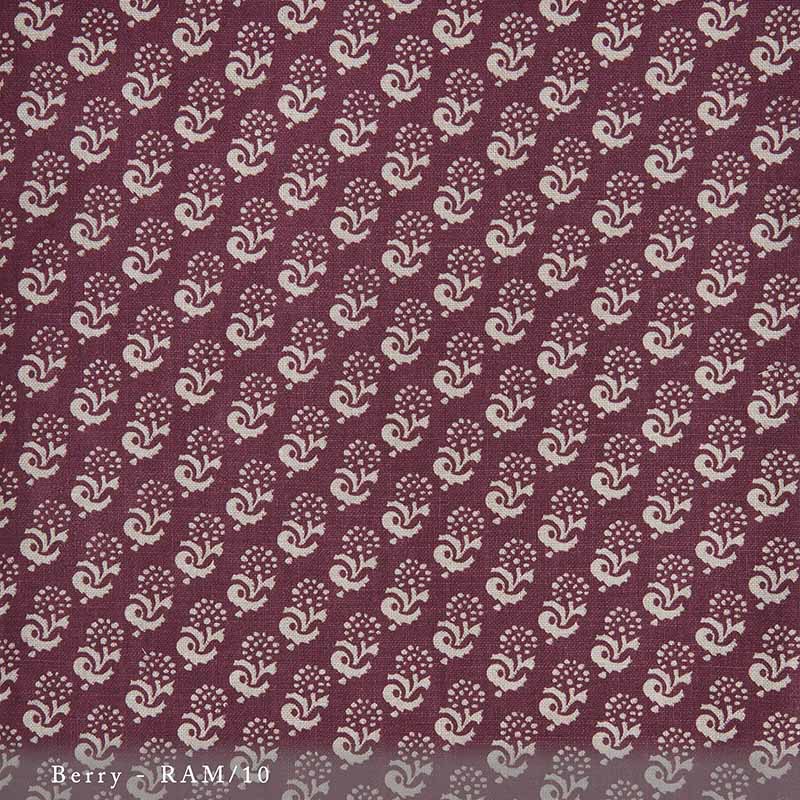 Lisa Fine Rambagh Berry Fabric RAM-10