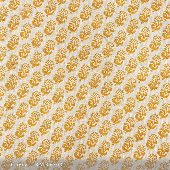 Lisa Fine Rambagh Reverse Curry Fabric RMRV-03