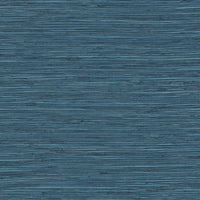 Stacy Garcia Home Saybrook Faux Rushcloth Nautica Blue Peel & Stick Wallpaper SG11412