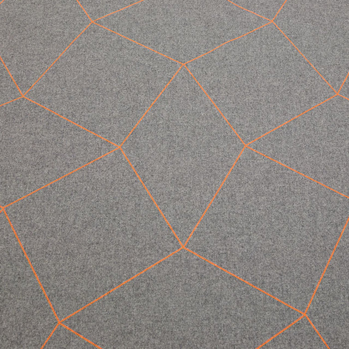 Maya Romanoff Cozy Day Dreamer Grey Fleece w/Orange Wallpaper MR-CZ-5X02-O