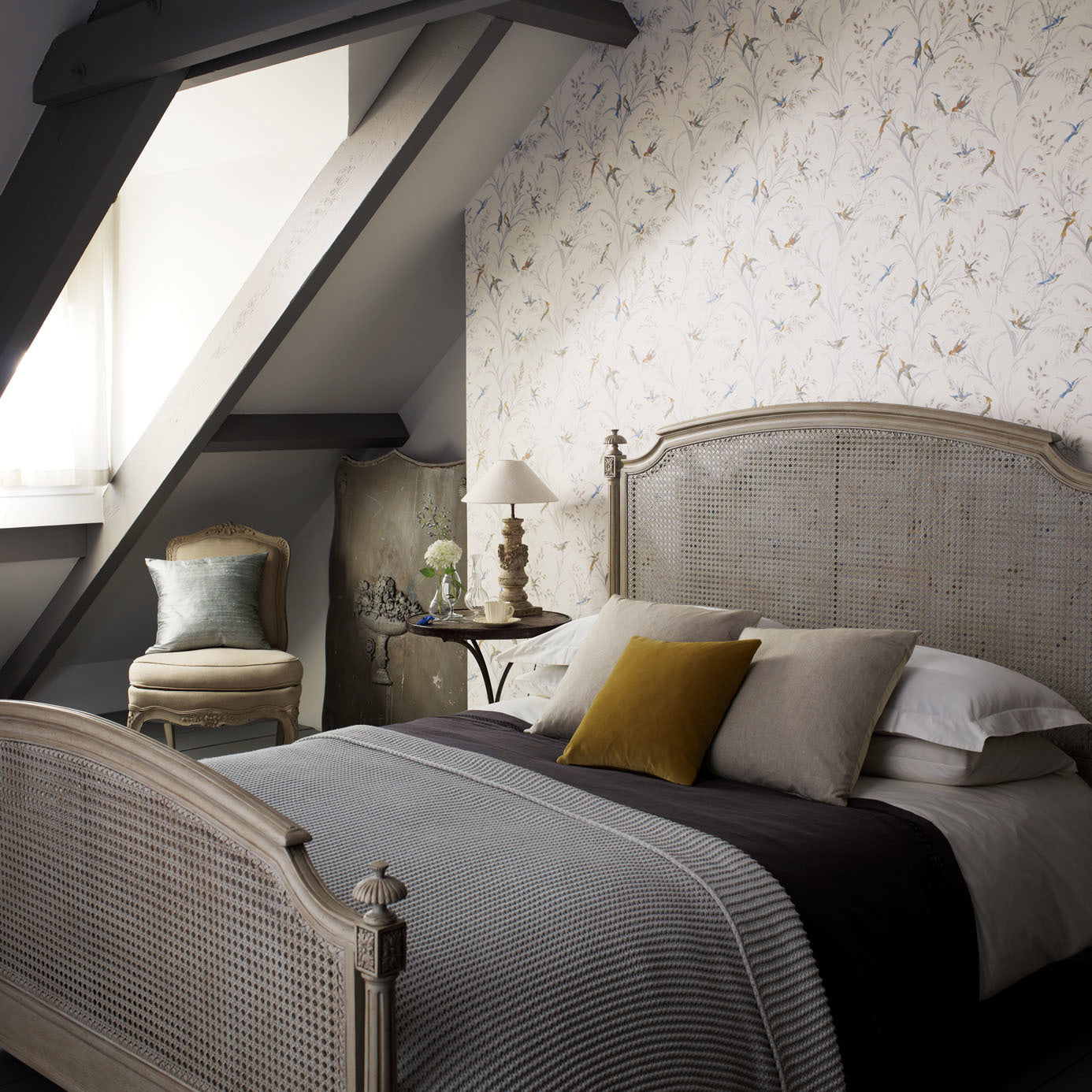 Sanderson Tuileries Taupe/Multi 214080 Wallpaper DFAB214080