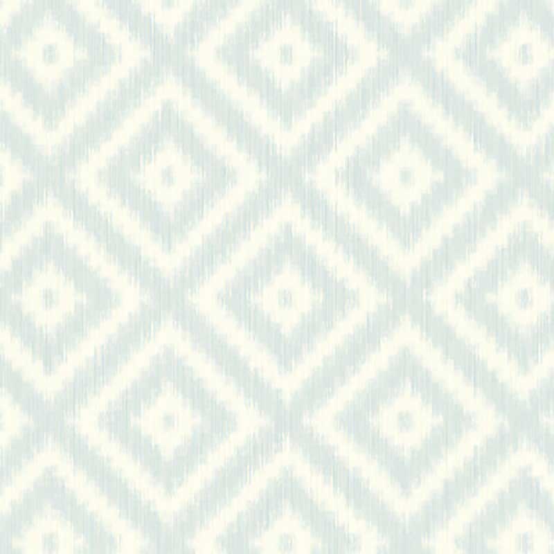 Winfield Thybony Ikat Diamond Clear Skies Wallpaper WBP10804P.WT.0