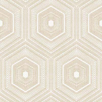 Winfield Thybony Concentric Groove Champagne Wallpaper WTP4035.WT.0
