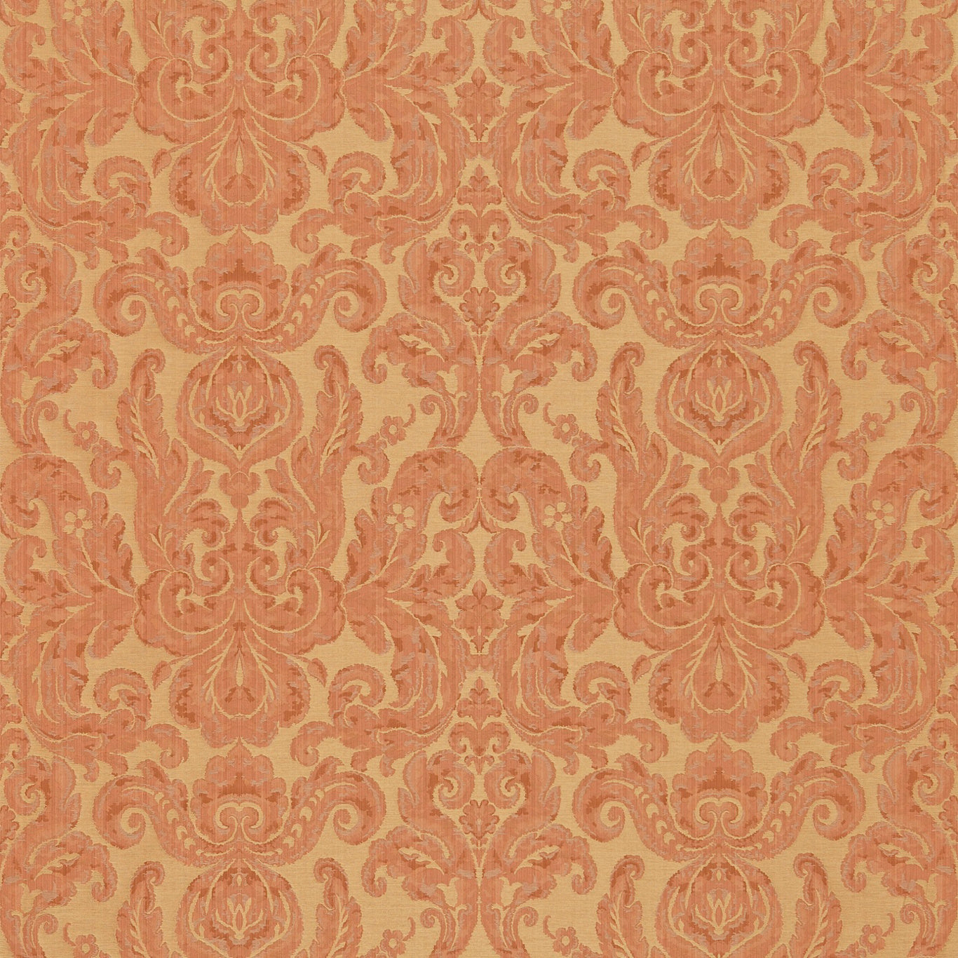 Zoffany Brocatello Terracotta 85006 Fabric ZGRD85006
