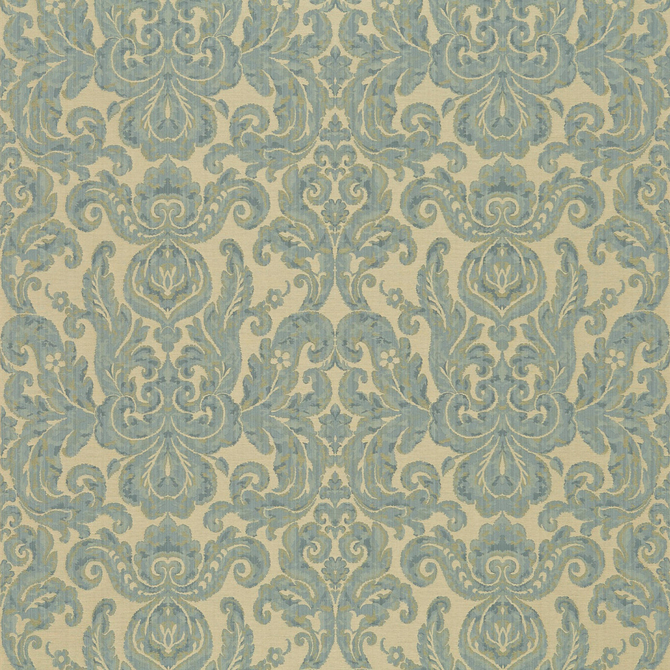 Zoffany Brocatello Blue 85008 Fabric ZGRD85008