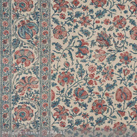 Lisa Fine Zahra Indigo/Cinnabar Fabric ZHA-31