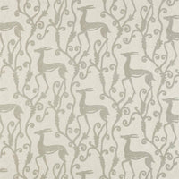 Zoffany Deco Deer Empire Grey 333018 Fabric ZICO333018