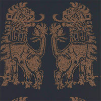Zoffany Sicilian Lion Bone Black/Coppper 312979 Wallpaper ZPLW312979