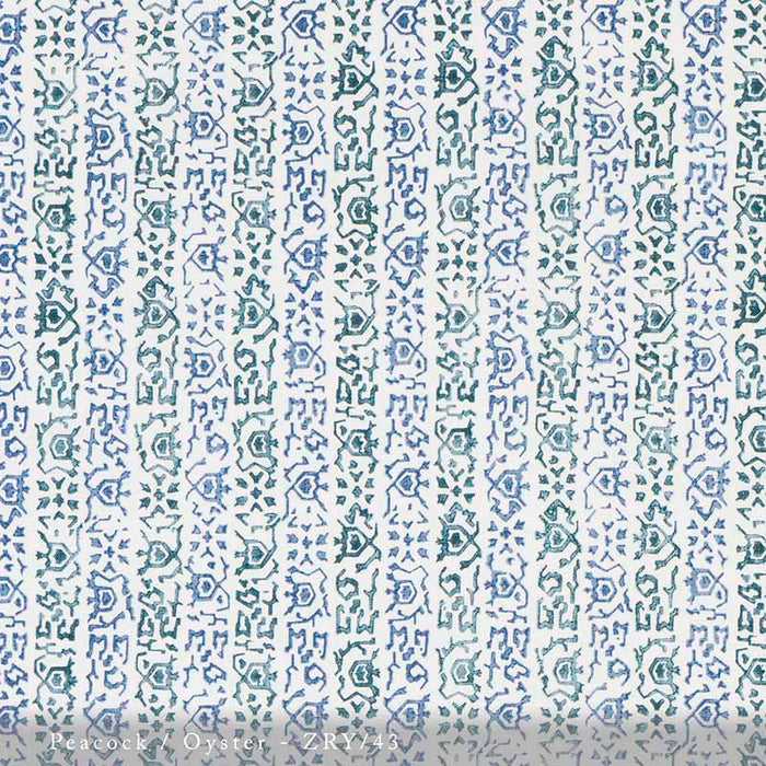 Lisa Fine Zoraya Peacock/Oyster Fabric ZRY-43