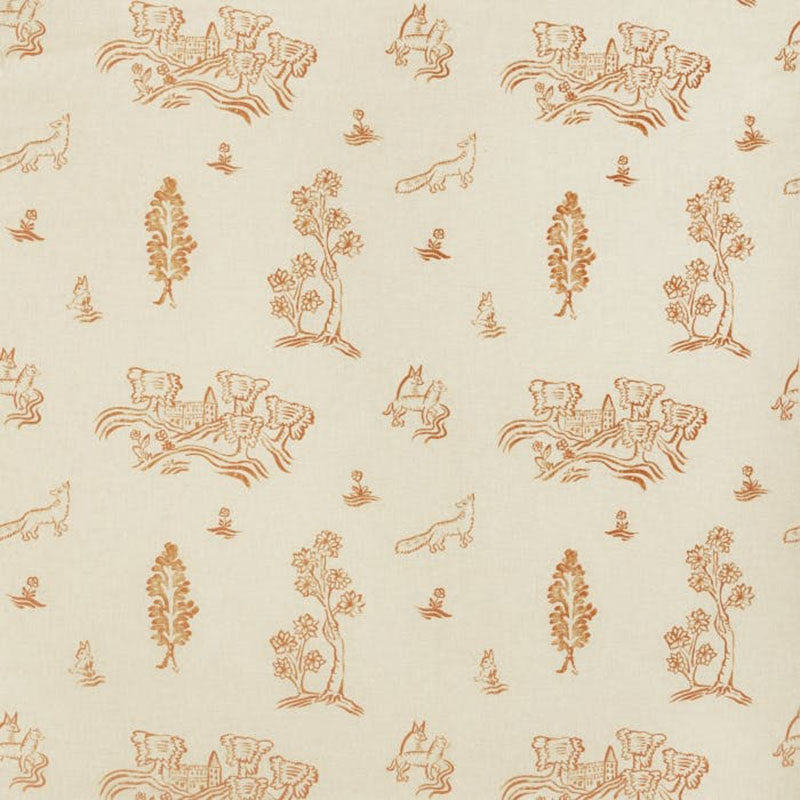 Andrew Martin Friendly Folk Melon Orange Fabric AM100318.12.0