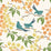 Galbraith & Paul Birds Teal Wallpaper