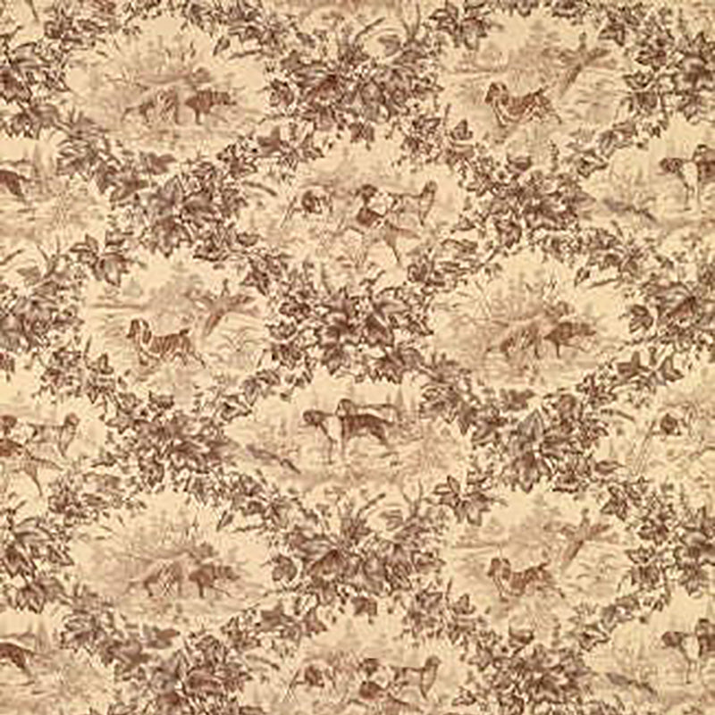 Brunschwig & Fils On Point Cotton Print Tobacco Fabric BR-70416.881.0