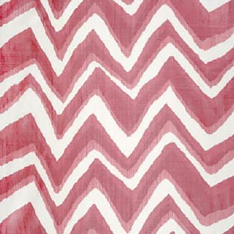 Brunschwig & Fils Chevron Bar Silk Warp Print Berry Fabric BR-79785.140.0