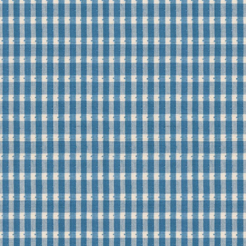 Brunschwig & Fils Halsey Cotton Check Oxford Blue Fabric BR-89505.244.0