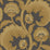 Cole & Son Fanfare Flock Ochre/Char Wallpaper 116/7027.CS.0