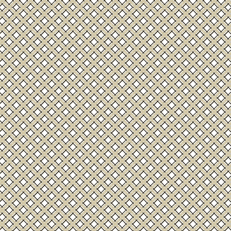 Gaston Y Daniela Trellis Beige/Negro Fabric GDT5527.003.0