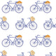 Gaston Y Daniela Bicicletas Azul Wallpaper GDW5435.003.0