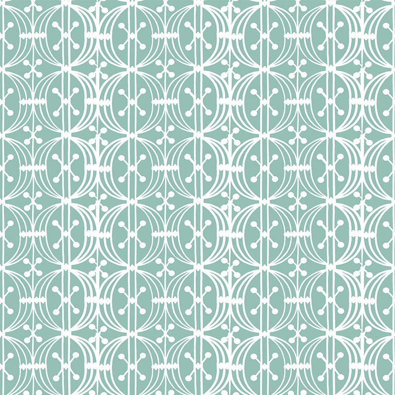 Gaston Y Daniela Carrusel Aqua Wallpaper GDW5438.002.0