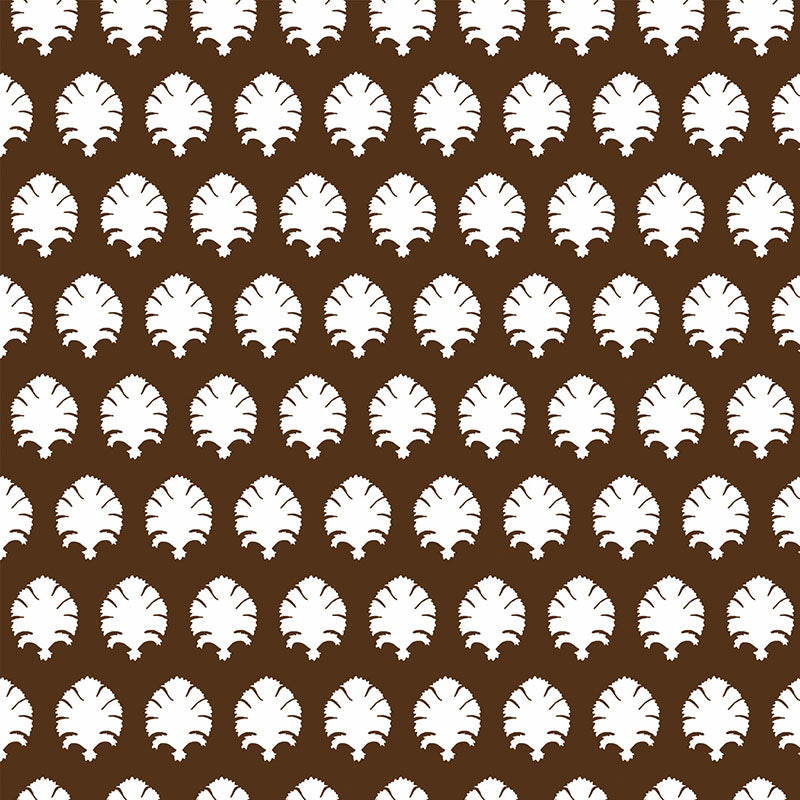 Gaston Y Daniela Stamp Chocolate Wallpaper GDW5440.004.0