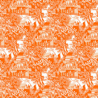 Gaston Y Daniela Olimpo Naranja Wallpaper GDW5450.003.0