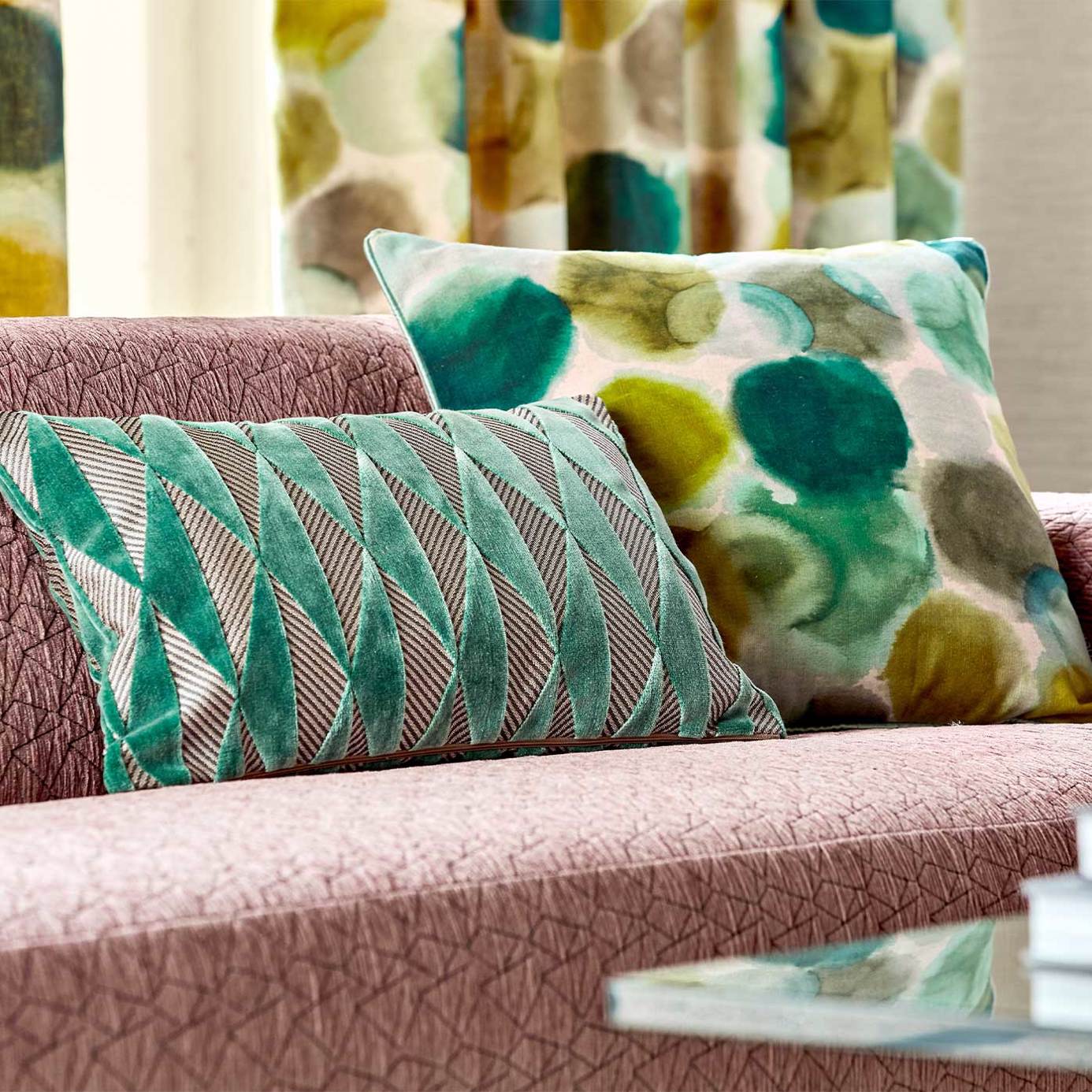 Harlequin Irradiant Emerald 133048 Fabric HMMC133048