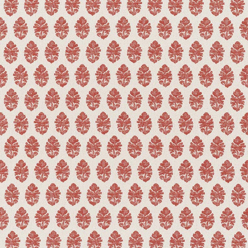 Jasper Indian Garden Paisley Red Fabric JO 1013