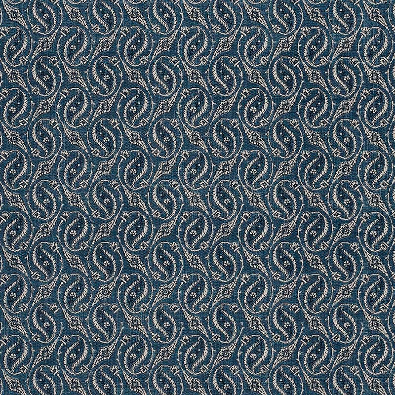Jasper Gainsborough Paisley Indigo Fabric JP 7233