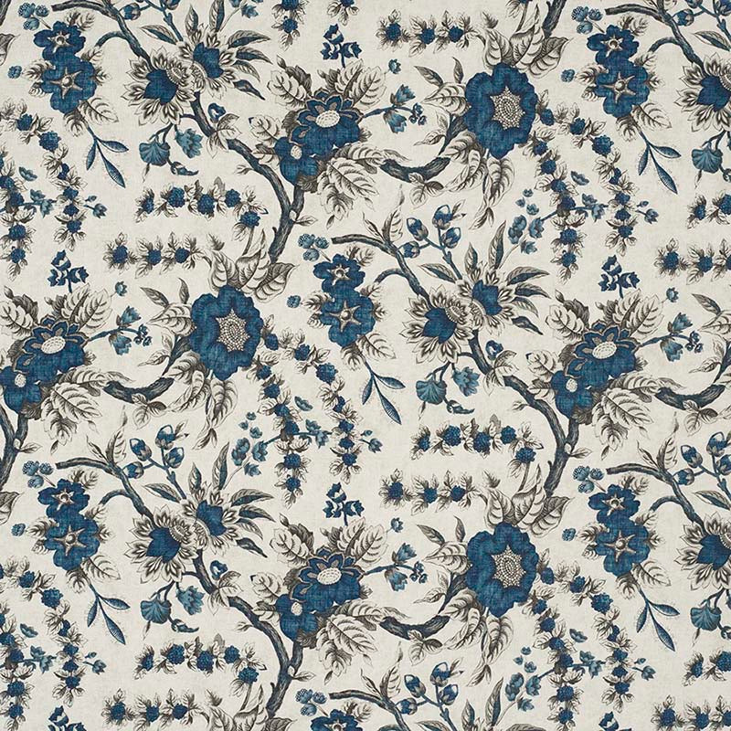 Jasper Sintra Floral Indigo JP 7413 Fabric | 40% Off (Samples)