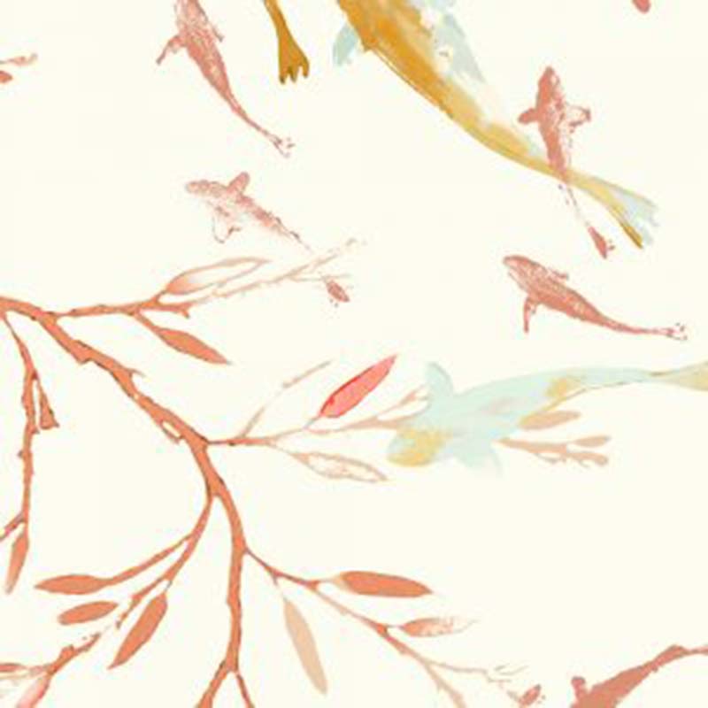 Galbraith & Paul Koi Pond Coral Wallpaper
