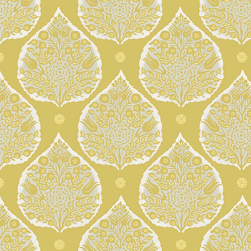 Galbraith & Paul Little Lotus Ochre Wallpaper