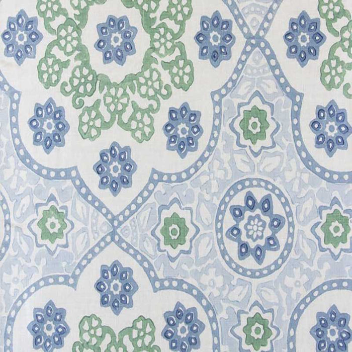 Galbraith & Paul Seville Medallion Bluestone Fabric